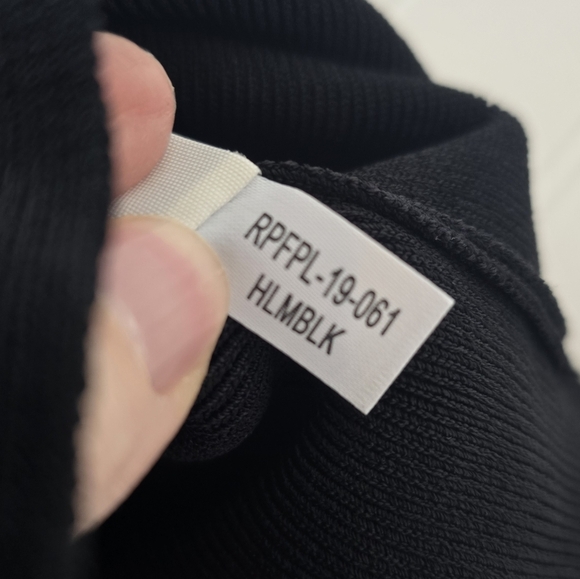 M.M. Lafleur Harlem Fold Top Knit Pencil Skirt 1+/20 Black - Picture 8 of 9